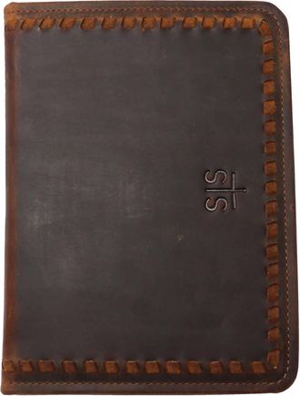 StS Ranchwear Mens Catalina Croc Magnetic Wallet In Brown