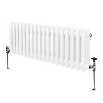 MonsterShop Traditional 3 Column Radiator - 300 x 832mm - White