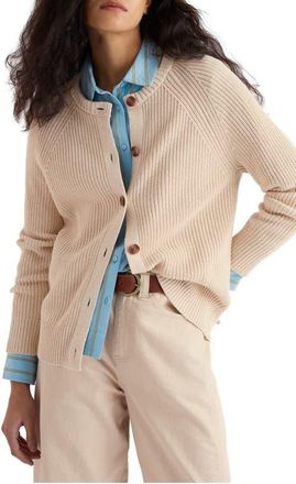 Seasalt Cornwall Potters Meadow Organic Cotton Cardigan in Chalk at Nordstrom, Size 16 Us