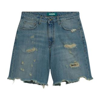 Barrow Denim Shorts, male, Blue, Size: W30 Sweat Shorts