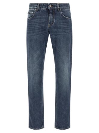 Dolce & Gabbana Navy Blue Regular Jeans