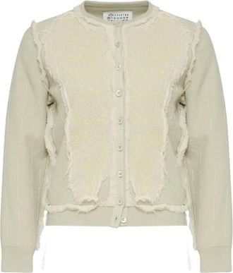 Maison Margiela Cardigan con frange - Toni neutri