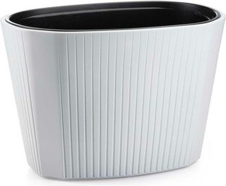 OEM Maceta Mora Ovalada Blanca 59xh40 Cm