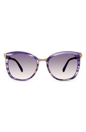 MODO Round Sunglasses in Purple Stripe at Nordstrom Rack