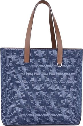 Fendi Embroderied Denim Tote Bag