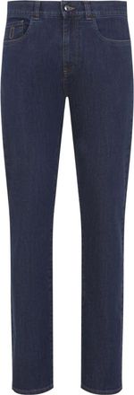Canali Jeans, Heren, Blauw, XL, Denim, 5 Pocket Denim