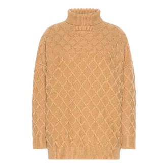 Max Mara Maglia Bambola Top - Dames - Coltruien - Beige - S - Wol - Truien & Vesten