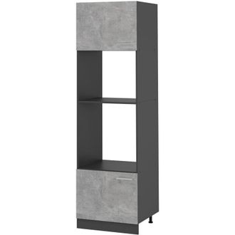 Vicco Mobile cucina microonde R-Line, Calcestruzzo, 60 cm, Vicco