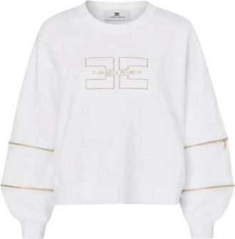 Elisabetta Franchi Donna, Felpe, Bianco, S, new