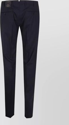 Incotex chino trousers belt loops side back pockets