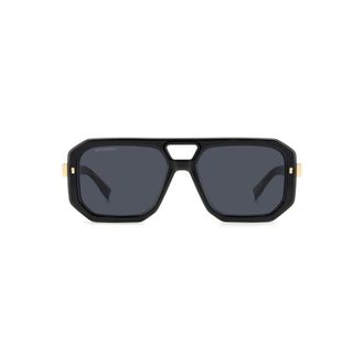 Dsquared2 D2 0105/S 807 Sunglasses - male - Dsquared2 - Sunglasses - Black - 56 MM - Accessories
