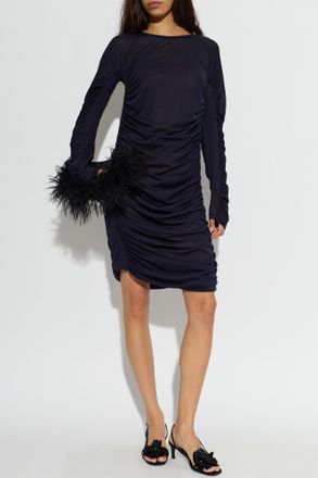 J.W.Anderson Dress With Long Sleeves, Womens, Navy Blue