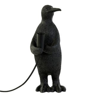 Light & Living L&aacute;mpara De Mesa - Penguin - Negro - Pl&aacute;stico - - Light&living