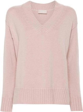 Drumohr Long Sleeve Oversize V-Neck Sweater