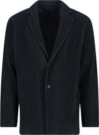 Homme Pliss&eacute; Issey Miyake Single-breasted pleated blazer
