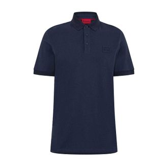 HUGO BOSS Hugo Heren Dereso Regular Poloshirt (Donkerblauw)