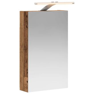 vidaXL Armario Con Espejo De Ba&ntilde;o Madera Vieja 30 X 10,5 X 50 Cm Vidaxl