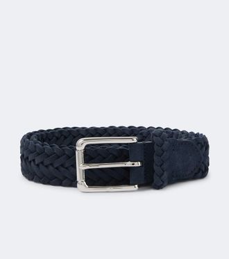 Ralph Lauren Purple Label Braided suede belt