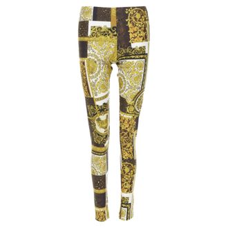 Versace Mosaic Barocco scaled stretchy leggings