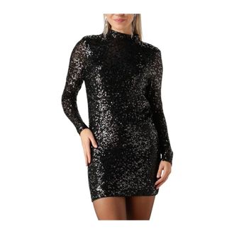 MY ESSENTIAL WARDROBE Zwarte Fallonmw Jurk - Dames - Feestkleedjes - Zwart - L - Polyester - Kleedjes