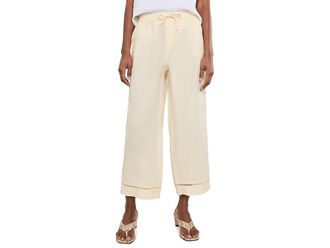 Splendid Stella Linen Trim Pants Womens Clothing Antique Pearl : XL (Womens 14-16) 25, Linen/Viscose