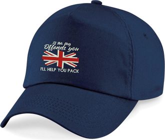 Generic Embroidered UK Flag Ve Day Baseball Cap,if This Flag Offends You Ill Help You Pack British Armed Forces Remembrance Day BC010 Orignal Ultimate Cap Wor