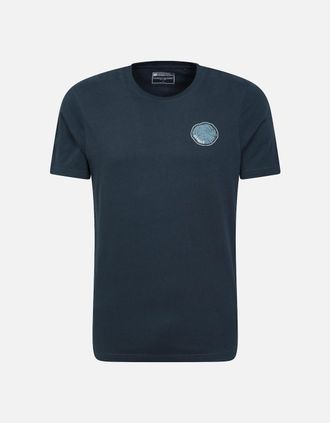 Mountain Warehouse Mens Mountain Warehouse Mens Keswick Tree Ring Organic T-Shirt - Navy - Size: 46