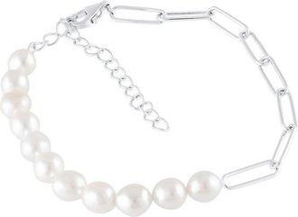 Splendid Pearls Silver 5-5.5Mmmm Pearl Bracelet
