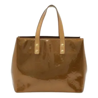 Louis Vuitton Pre-owned Tote Bags, female, Brown, Size: ONE SIZE Pre-owned Vintage Enamel Calf Leather Tote