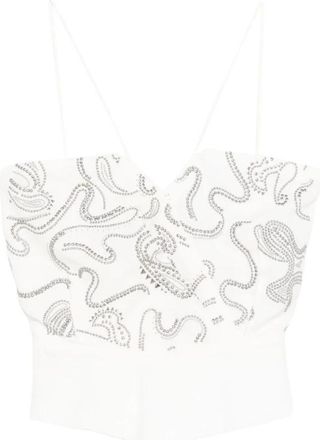Iro Olympe Top - Dames - Blouses - Wit - XS - Polyester - Overhemden