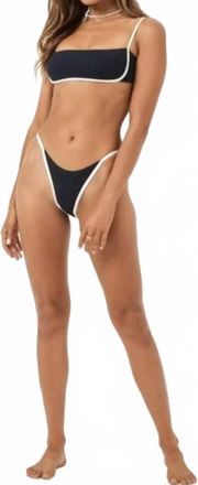 L*Space Hazel Bikini Top In Black