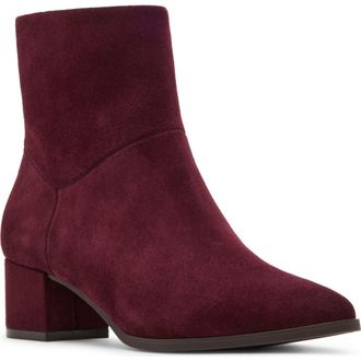 Blondo Arena Pointed Toe Waterproof Bootie in Wine Suede at Nordstrom Rack, Size 9.5