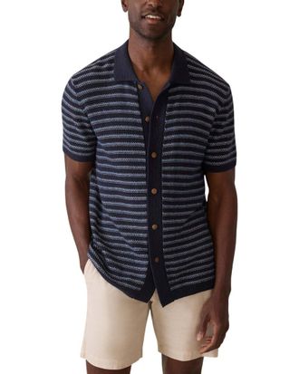 Faherty Cashmere-Blend Sweater Shirt