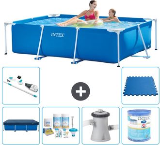 Intex Piscina Con Estructura Rectangular - 220x150x60 Cm - 7-piezas S30055