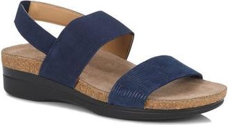 Drew Maeve Slingback Sandal in Navy Combo at Nordstrom, Size 9.5