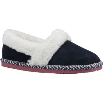 Hush Puppies Ariel Su&egrave;de Vrouwen Slippers Navy