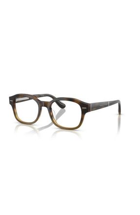 Brunello Cucinelli 53mm Rectangle optical glasses in Tortoise at Nordstrom
