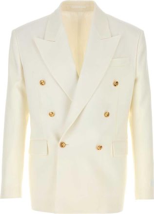 Versace Ivory Wool Blazer