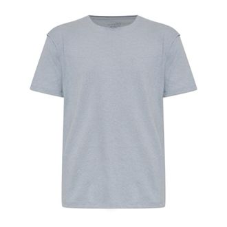 AllSaints T-Shirts, male, Blue, Size: XL Flax Short Sleeve Ramskull T-Shirt