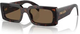 Prada Stijlvolle zonnebril voor modeliefhebbers - unisex - Zonnebrillen - Bruin - ONE Size - Accessoires