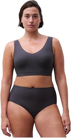 Chantelle Soft Stretch Brief Womens Underwear Gris Carbone, Cotton/Polyamide/Elastane