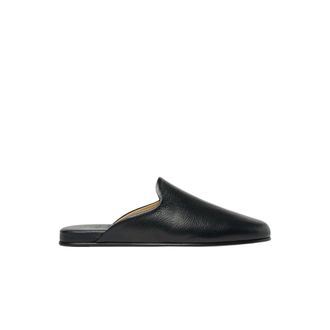 Scarosso Schoenen, unisex, Zwart, 42 EU, Leer, Atlas Reisslipper