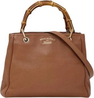 Gucci Pre-owned Borsa a Spalla in Bamb&ugrave; - - Pre-owned - Donna - Marrone - ONE SIZE