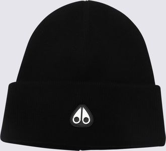 Moose Knuckles Black Wool Hat