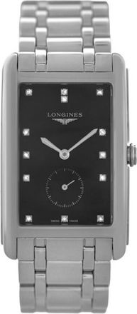 Longines Pre-owned Longines Dolcevita Diamond Black Dial Ladies Watch L5.755.4.57.6