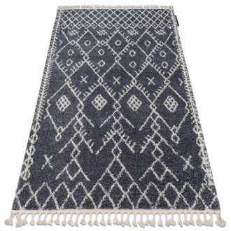 RugsX RugsX Berber Rug in Grey | Size: 180 cm x 270 cm