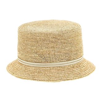 Maison Michel Lila Hat - unisex - Maison Michel - Accessories - Beige - M - Accessories