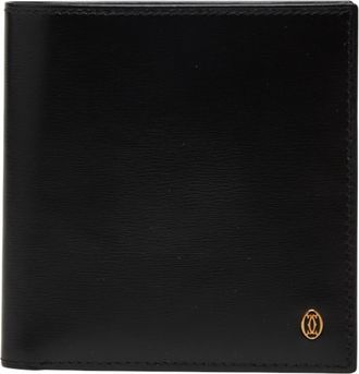Cartier Black Leather Wallet (Bi-Fold) (Pre-Owned)