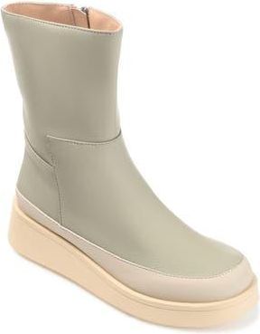 Journee Collection Cristen Bootie in Olive at Nordstrom Rack, Size 7.5