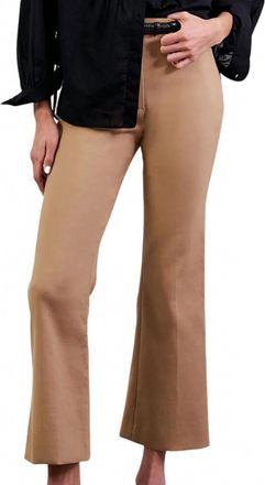 Nili Lotan Womens Cropped Corette Pant In Camel